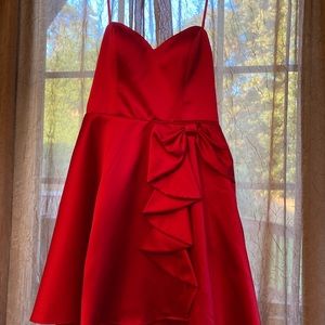 Blondie Nites by Stacy Sklar Dress Women’s Formal Red  Short Size 7 [E]